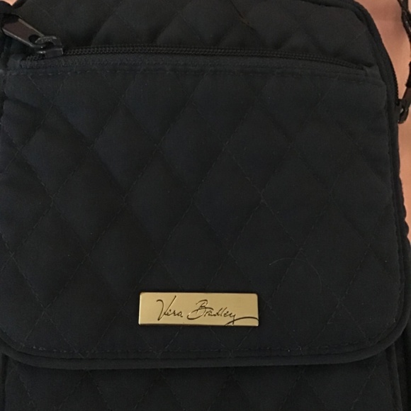 Vera Bradley Little Hipster Navy Quilted Messenger Bag - Picture 2 of 7